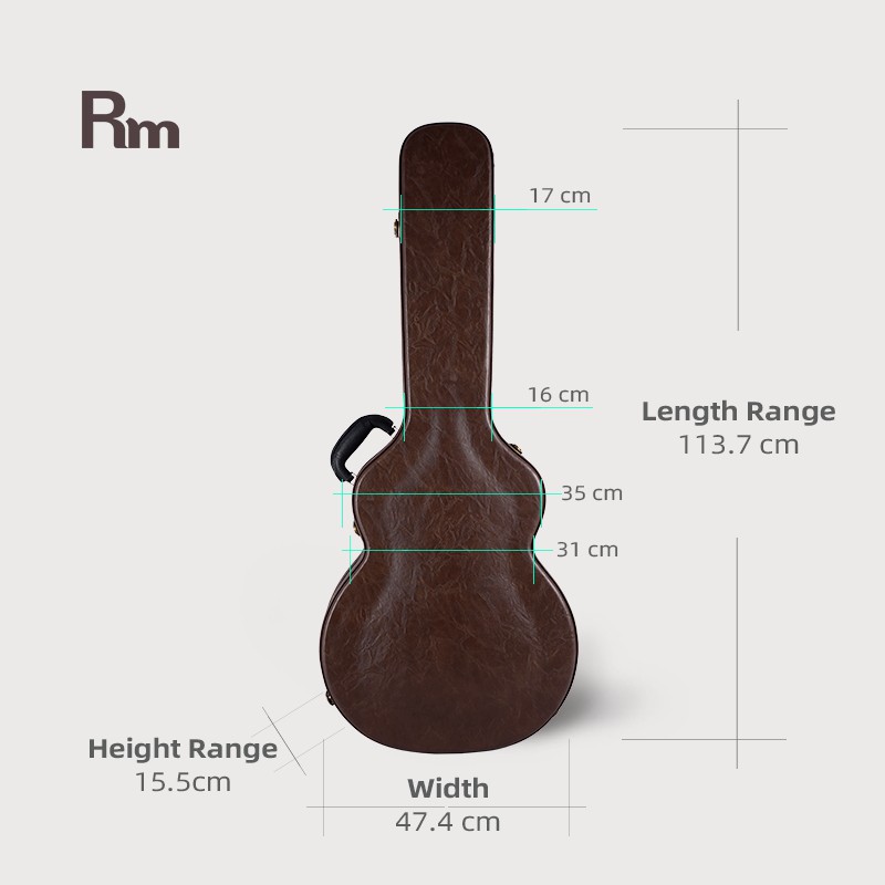 Rainbow Es335 Electric Guitar Wooden Case