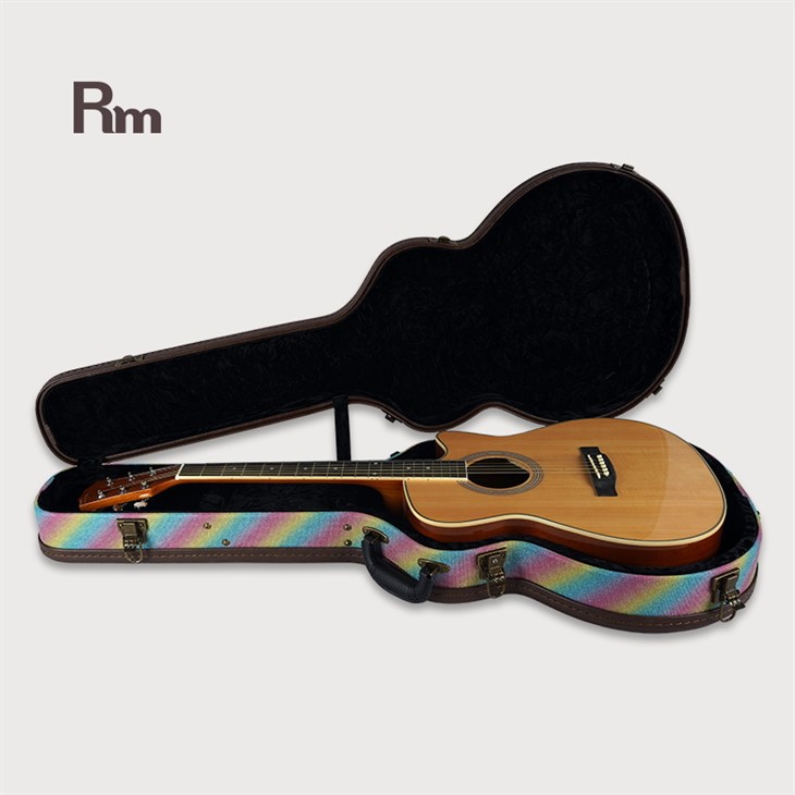 Rainbow Es335 Electric Guitar Wooden Case